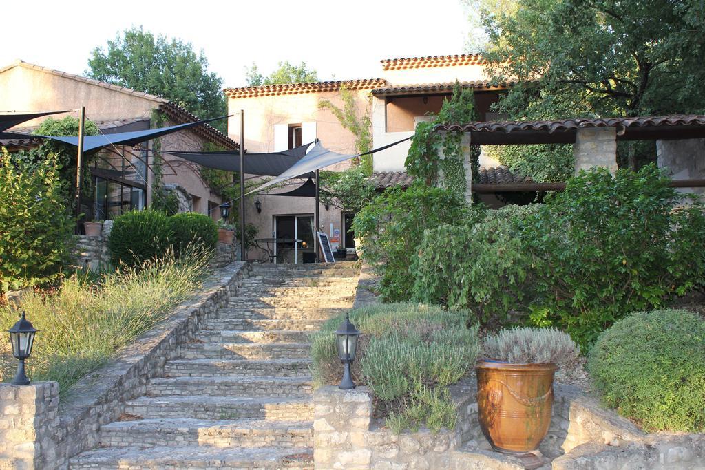 Hotel Lou Caleu Restaurant Le Rocher Des Abeilles Saint-Martin-de-Castillon Exterior foto